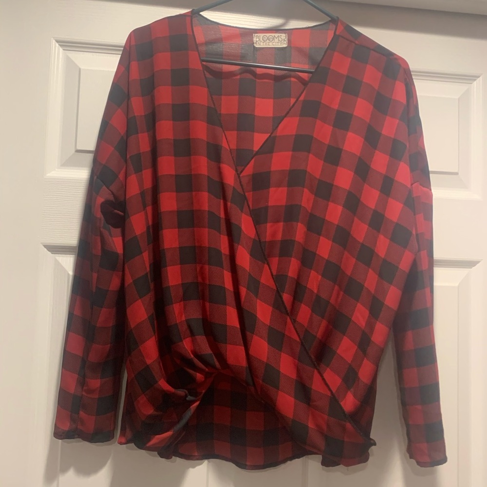 Buffalo plaid top